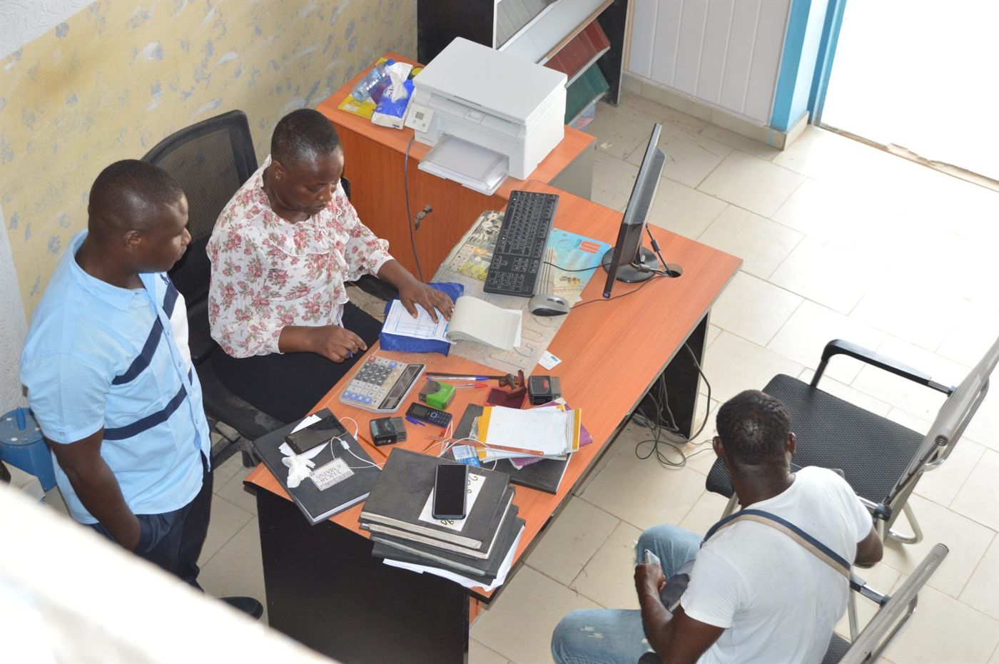 Clients servis au comptoir